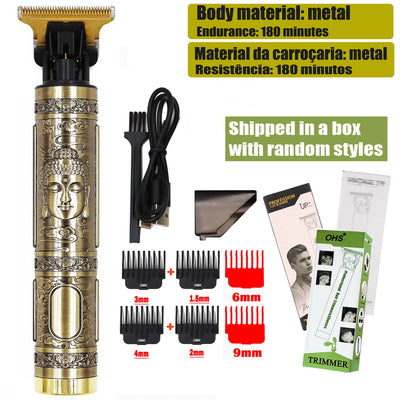 Professional Wireless Hair Clipper for Men Trimmer Set Beard Grooming Kit Precision Cutter Easy Use hair clipper limit comb