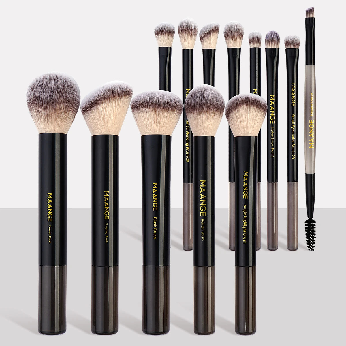 13PCS Makeup Brush Set Foundation Concealer Powder Eyeshadow Blush Brush Kabuki Blending Cosmetic Beauty Tool for Face