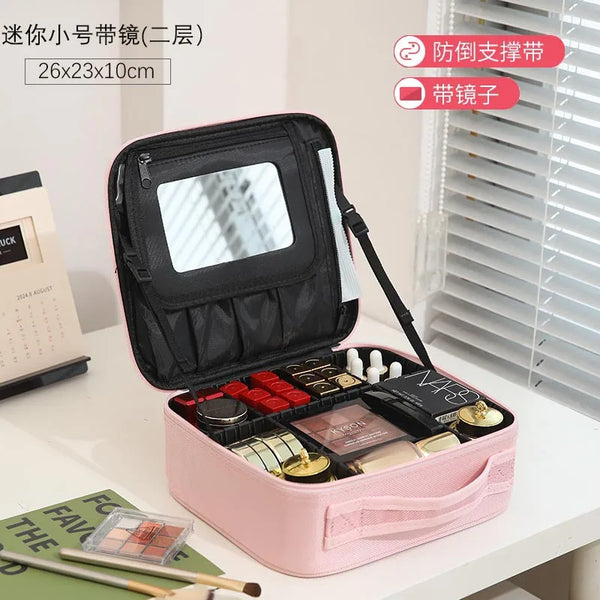 Professional Makeup Case Female Travel Big Capacity Beauty Nail ToolBox Cosmetic Organizer Suitcases For Makeup Storage Boxs