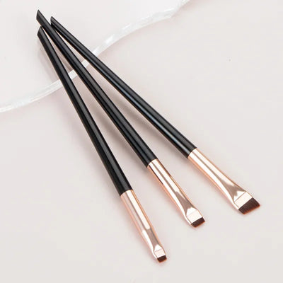 Wholesale 3pcs/set Blade Eyeliner Brush Eyebrow Brush Portable Flat Fine Eye Liner Brow Contour Makeup Brushes Makeup Tool