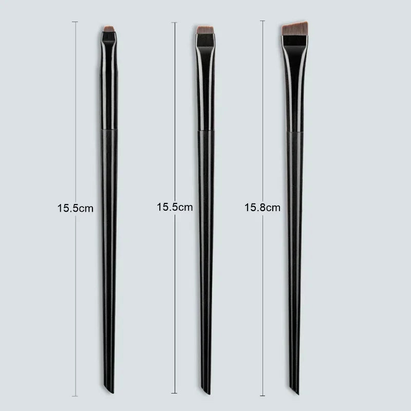 Wholesale 3pcs/set Blade Eyeliner Brush Eyebrow Brush Portable Flat Fine Eye Liner Brow Contour Makeup Brushes Makeup Tool