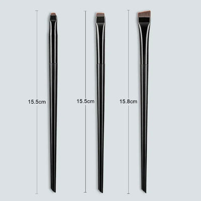Wholesale 3pcs/set Blade Eyeliner Brush Eyebrow Brush Portable Flat Fine Eye Liner Brow Contour Makeup Brushes Makeup Tool