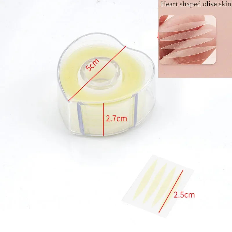 600 pcs Double Fold Eyelid Tape Sticker Invisible Lace Eyelash Extension Self-adhesive Under Eye Lashes Shadow Patch Beauty Tool
