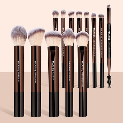 13PCS Makeup Brush Set Foundation Concealer Powder Eyeshadow Blush Brush Kabuki Blending Cosmetic Beauty Tool for Face