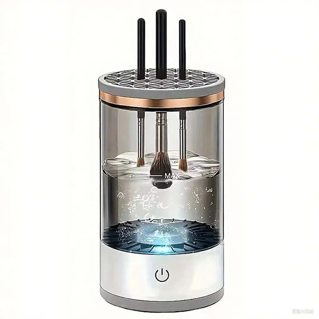 Smart Electric Makeup Brush Cleaner USB Charging Eyeshadow Brush Holder Low Temperature Drying Anti Fried Hair Lazy Beauty Tool