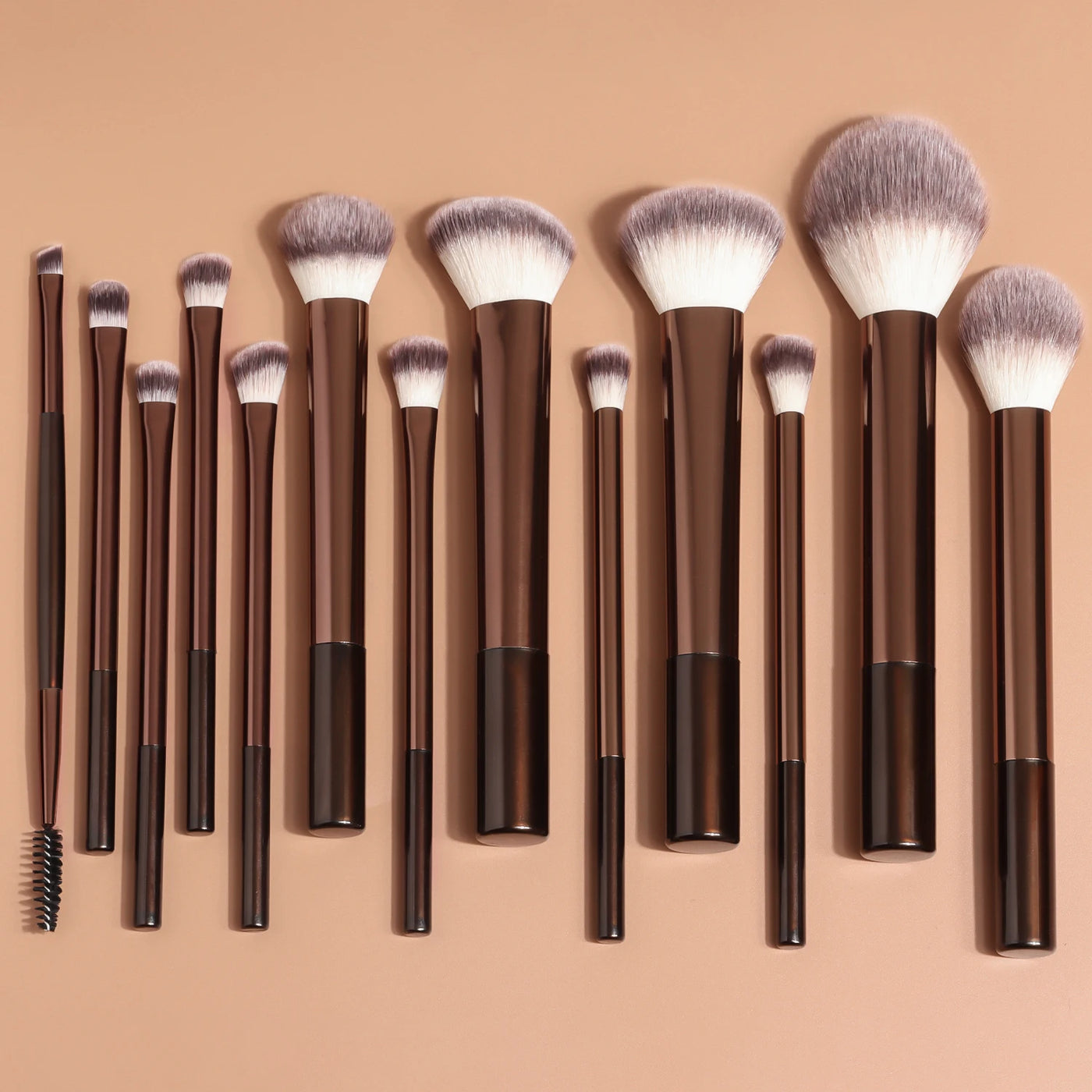 13PCS Makeup Brush Set Foundation Concealer Powder Eyeshadow Blush Brush Kabuki Blending Cosmetic Beauty Tool for Face