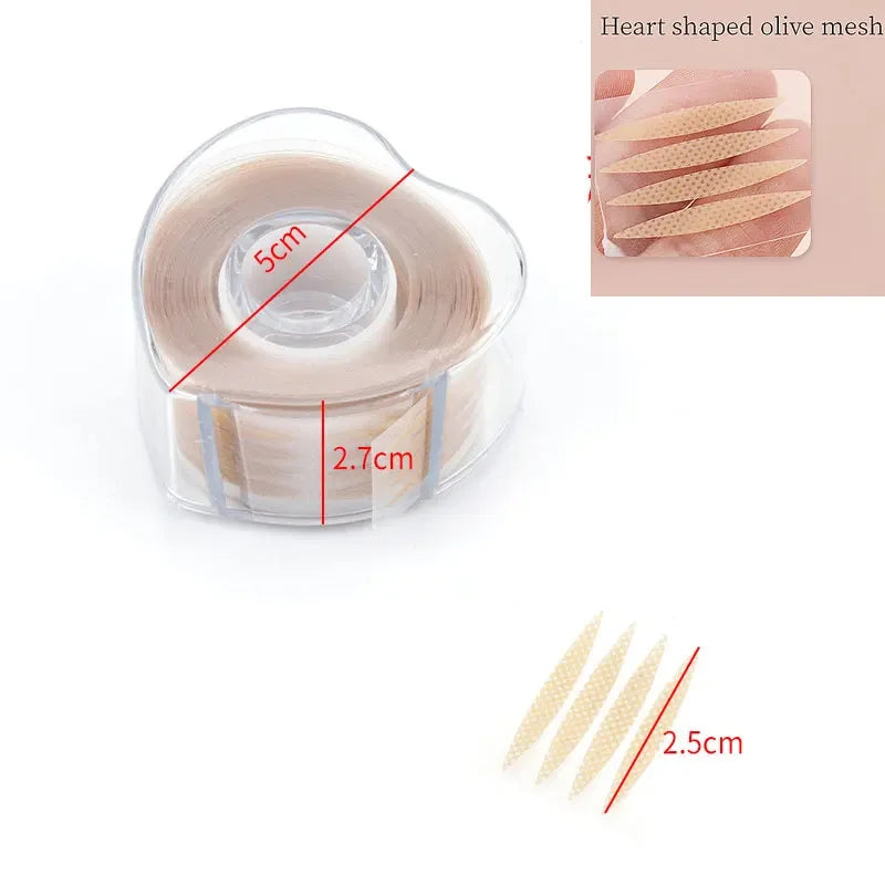 600 pcs Double Fold Eyelid Tape Sticker Invisible Lace Eyelash Extension Self-adhesive Under Eye Lashes Shadow Patch Beauty Tool