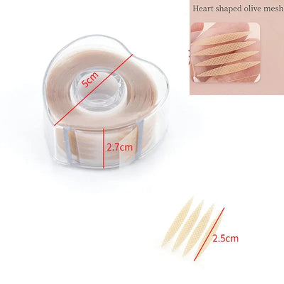 600 pcs Double Fold Eyelid Tape Sticker Invisible Lace Eyelash Extension Self-adhesive Under Eye Lashes Shadow Patch Beauty Tool